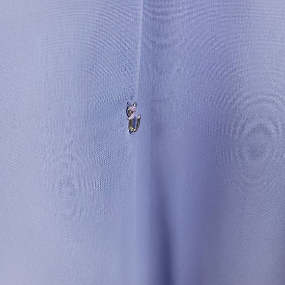 alfred angelo periwinkle halter top embellished neckline racer back - Picture 12 of 12